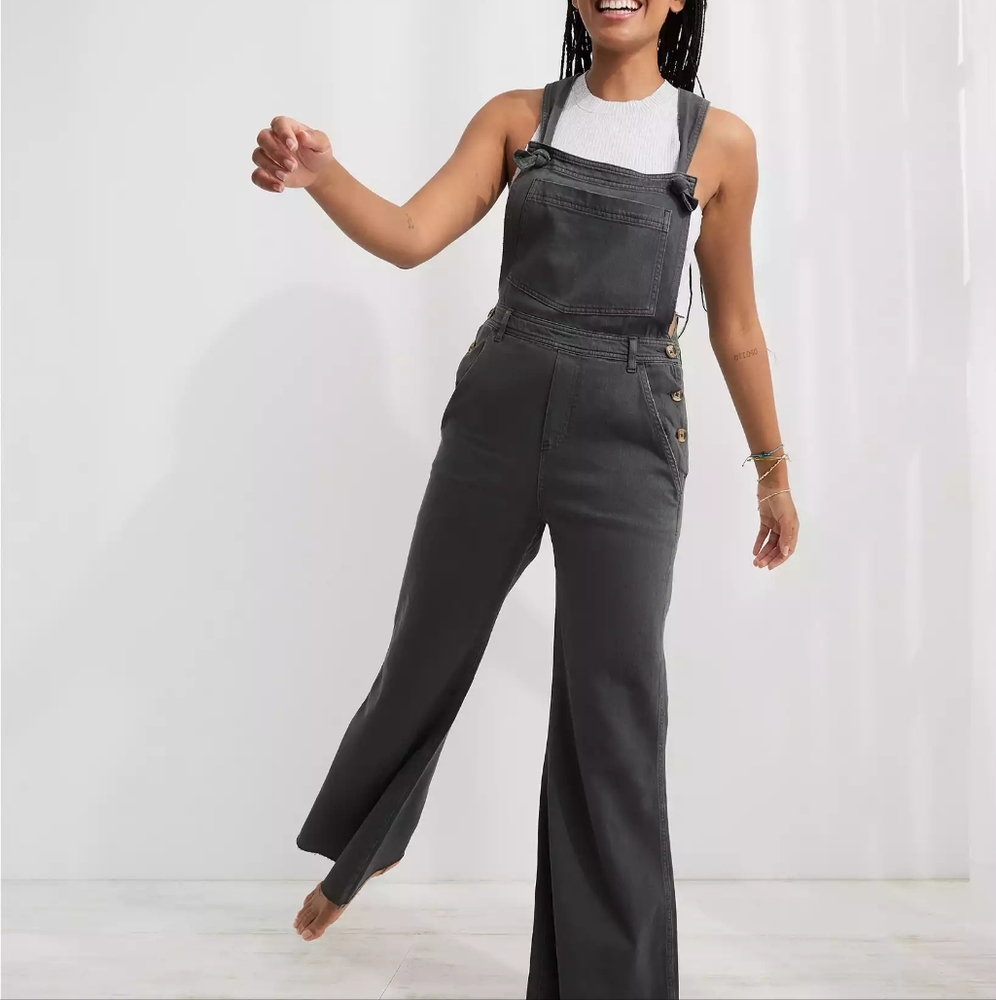 Aerie wide leg overalls